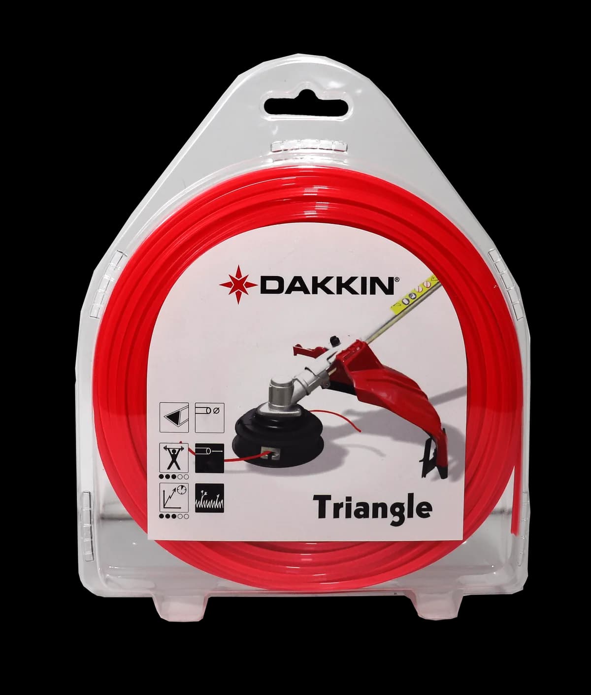 Dakkın Misina Kırmızı 3 Köşe 3.3 mm 56 m H8100333 DAKKIN-H8100333 - 8'li Koli Tırpan Yedek Parça
