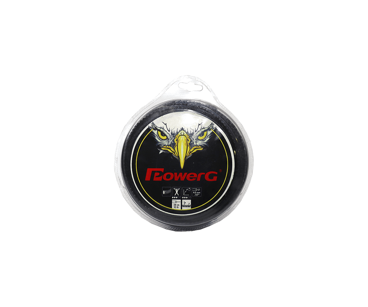 Dakkın Misina PowerG Siyah Tırtıklı 4.0 mm 25 m POWERG-40147 - 10'lu Koli Tırpan Yedek Parça