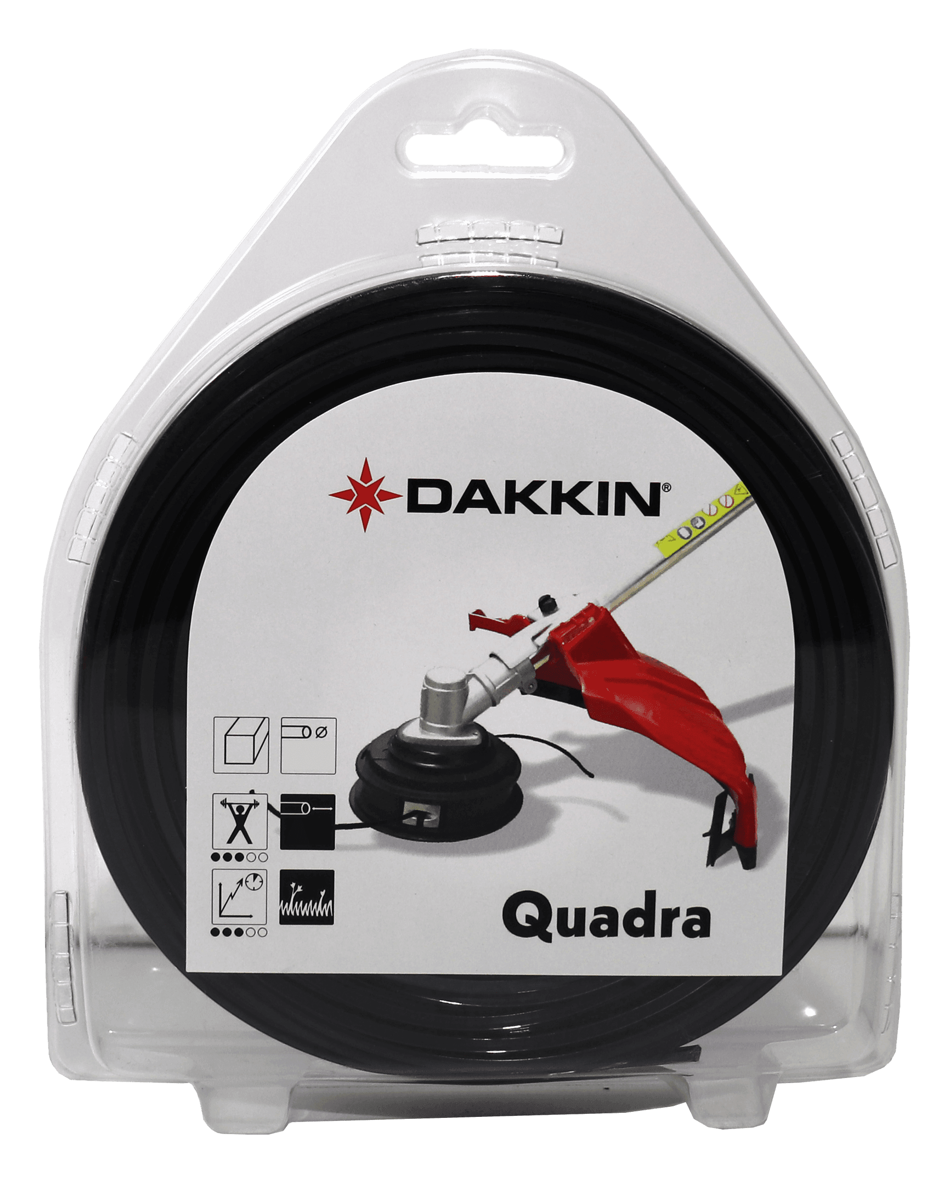Dakkın Misina Siyah 4 Köşe 3.3 mm 42 m H8100433 DAKKIN-H8100433 - 8'li Koli Tırpan Yedek Parça